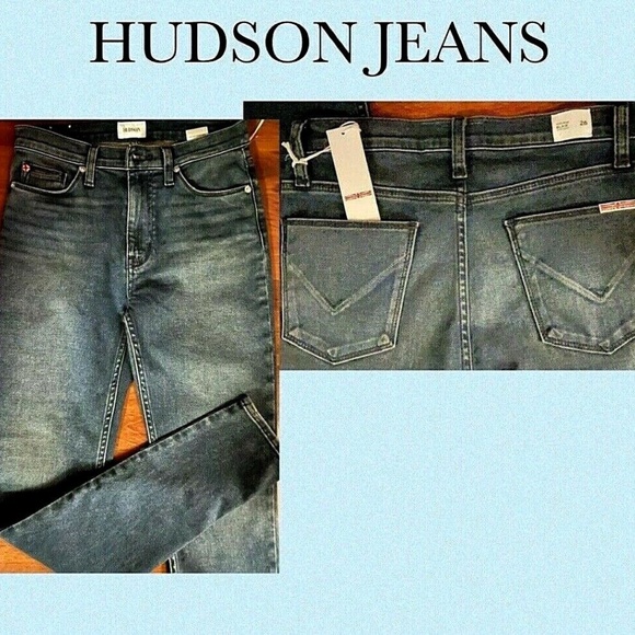 HUDSON HIGH RISE "BLAIR" SUPER SKINNY JEAN~"JANE" WASH STRETCH DENIM~SIZE 26/4 - Picture 4 of 7